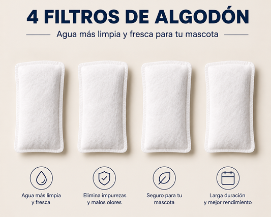 4 FILTROS ALGODÓN