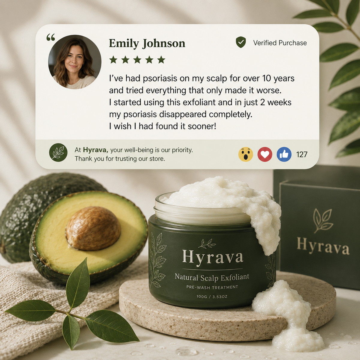 HYRAVA Natural Hair Exfoliant