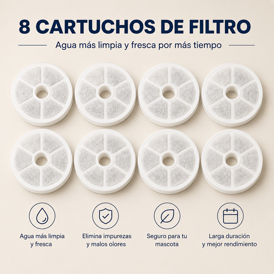 8 CARTUCHOS DE FILTRO