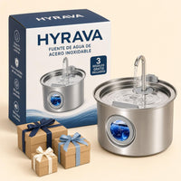 Fuente HYRAVA con su caja y 3 regalos gratis incluidos